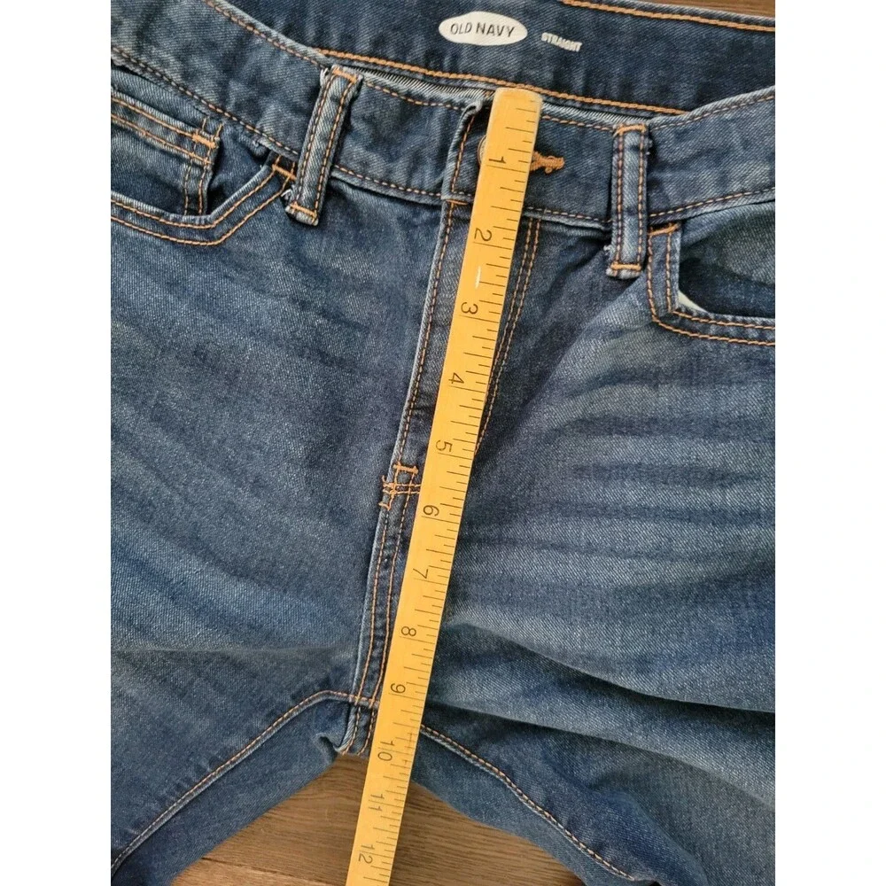 Old Navy Boy  Size 14 Straight Blue Jeans With Elastic ajustable